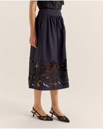 Review - Orchid Lace Midi Skirt