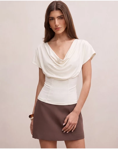 Forever New - Phoebe Draped Cowl Neck Top