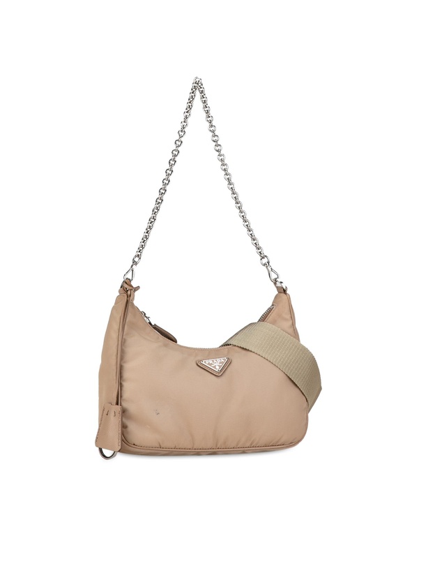 Pre-Loved by Azura Reborn - Pre-Loved prada Prada ReEdition 2005 Mini Bag Beige