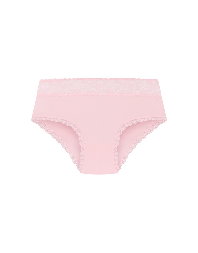 City Chic - Plus size Iris 3 Pack Cotton Cheeky Panty - pink icing blue tint teal
