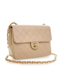 Pre-Loved by Azura Reborn - Pre-Loved Small Square Quilted Lambskin Flap