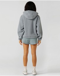 Lorna Jane - Teddy Sherpa Zip Thru Hoodie