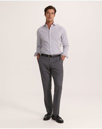 SABA - Calvin Long Sleeve Slim Stripe Shirt