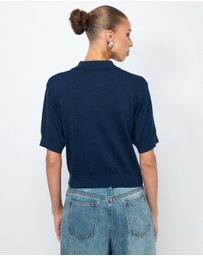 AERE - Abbey SS Knit Polo