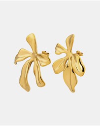 Zoe Olivia - Waterproof Sculpted Flower Stud Earrings