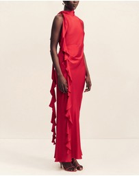 Shona Joy - Agnes Draped Ruffle Maxi Dress