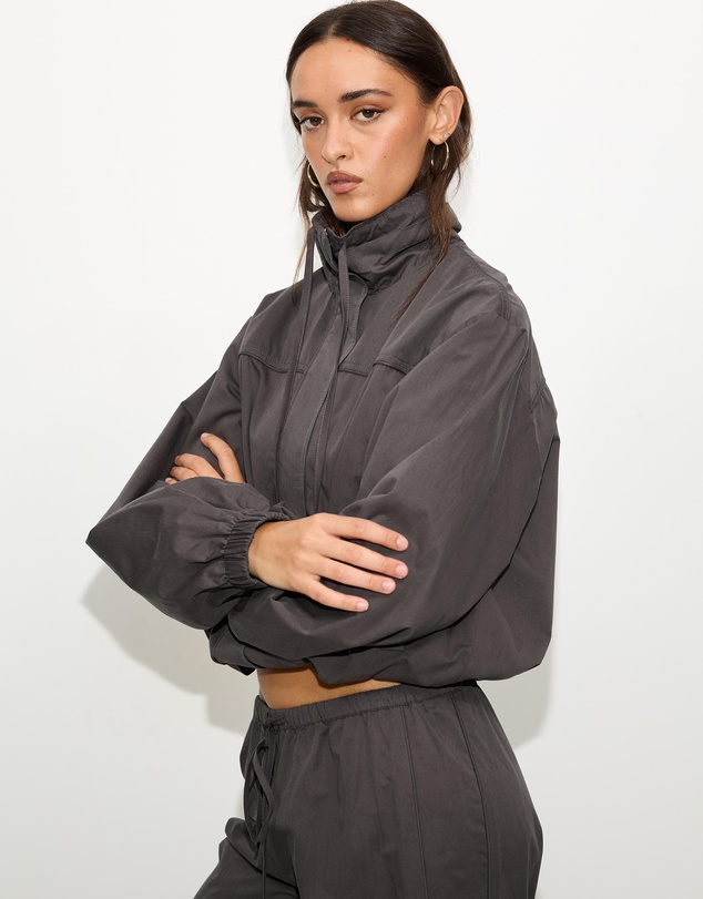 Dazie - Copper Funnel Neck Tech Jacket
