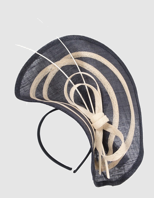 Max Alexander - Large Navy Racing Fascinator