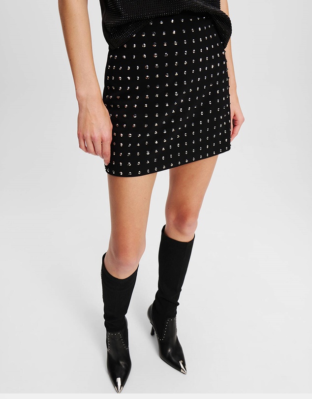 Karl Lagerfeld - Rhinestone Mini Skirt