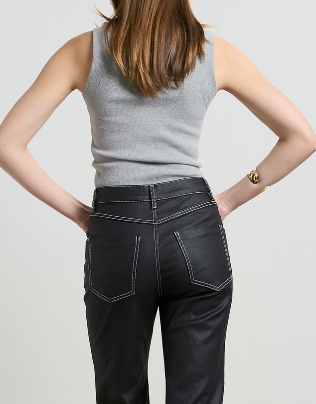 DRICOPER DENIM - Betzy Coated Black High Jeans