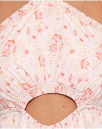 Petal & Pup - Madeira Jumpsuit - Peach Ditsy Floral