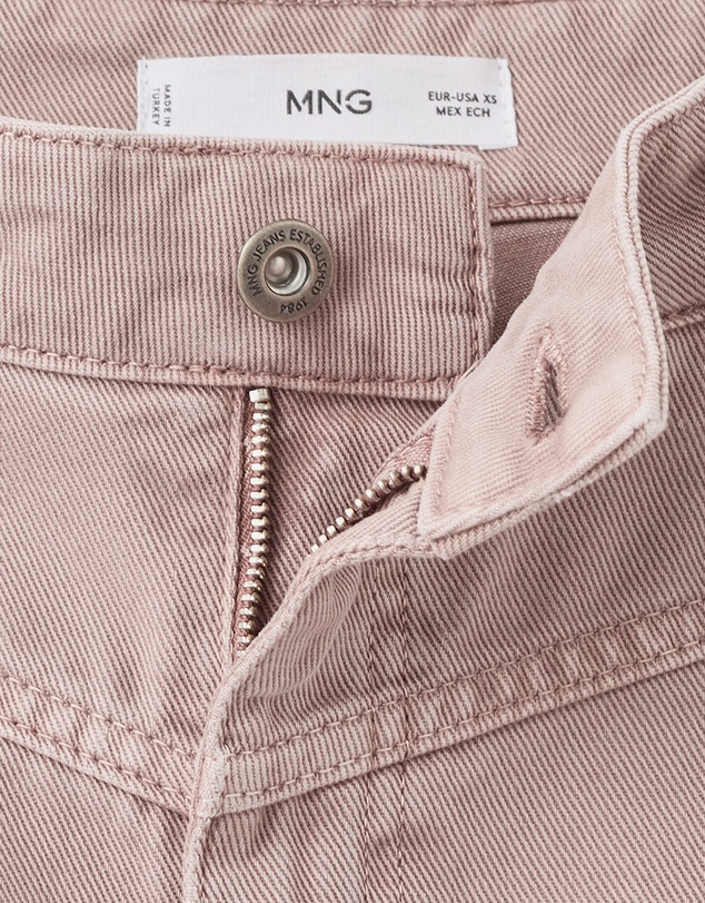 M.N.G - Wide-Leg Mid-Rise Loose-Fit Jeans