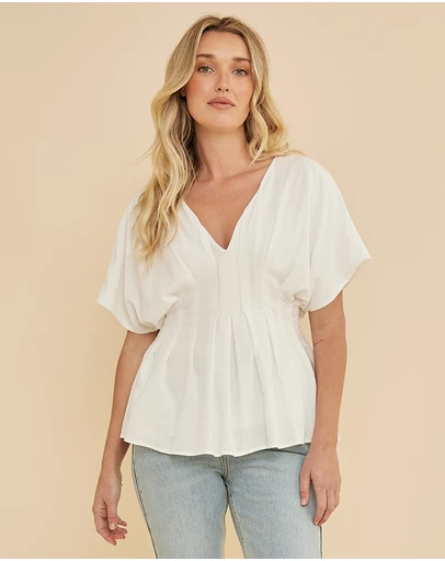 Amelius - Francesca Pleated Top