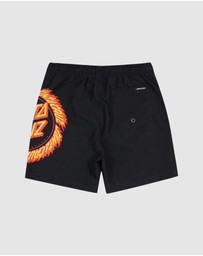Santa Cruz - Flame Ringed Dot Boardshorts - Teens