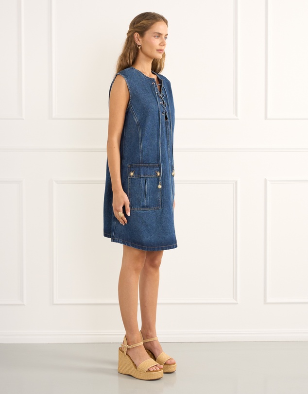 Heaven Australia - Indigo Alice Mini Dress