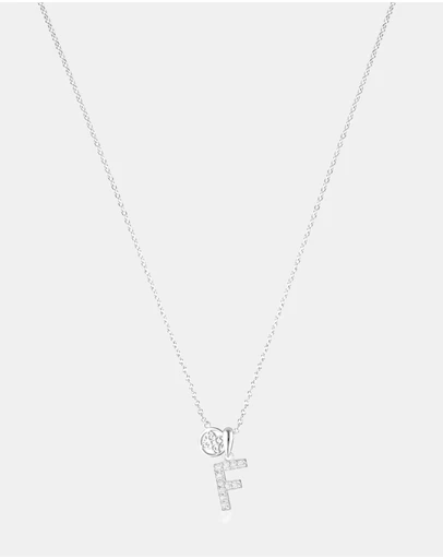 Georgini - Georgini Luxury Letters F Initial Pendant Silver