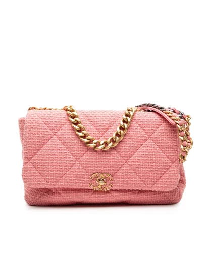 Chanel - Pre-Loved Maxi Tweed 19 Flap