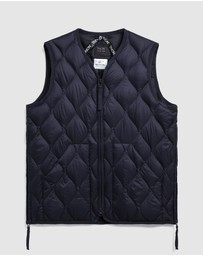 TAION - Military V-Neck W-Zip Down Soft Shell Vest