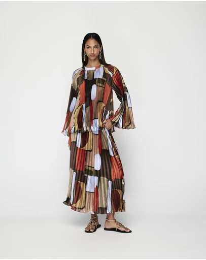 MOS The Label - Koa Pleated Blouse