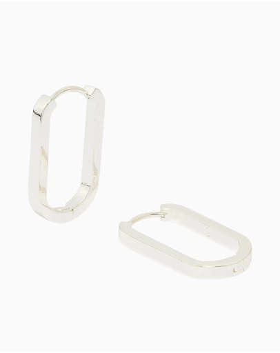Lovisa - Waterproof Stainless Steel Oblong Hoop Earrings