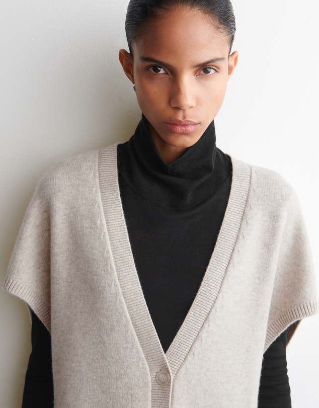 COS - Rounded Wool Longline Cardigan