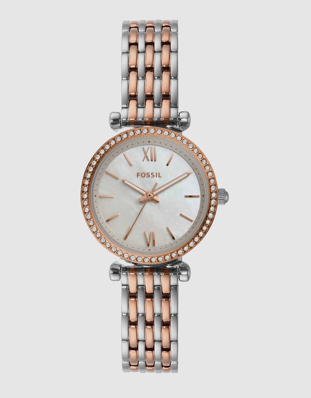 Fossil - Carlie Mini Two Tone Analogue Watch ES4649