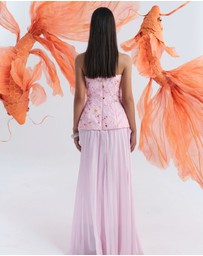 JUSTIN TONG - Cascade Pleated Gown