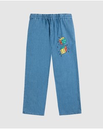 Bobo Choses - Roll The Dice Light Denim Pants - Kids-Teens