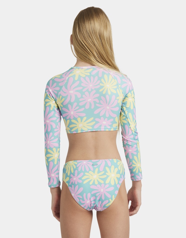 Roxy - Girls 8 to 16 Flower Lover Lycra Two Piece Rash Vest