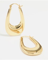 Lovisa - Gold Plated Oval Hoop Earrings