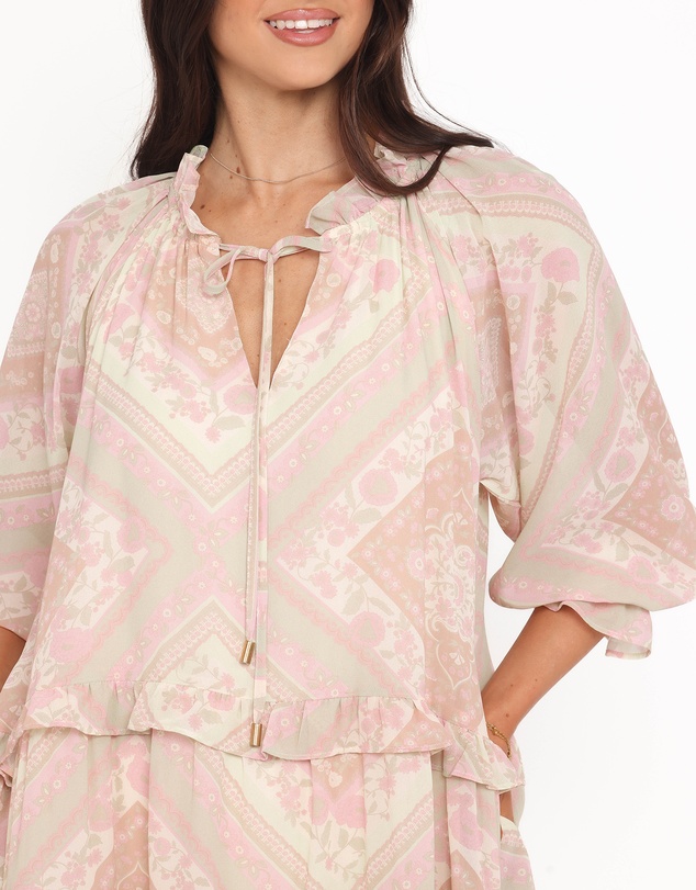 Petal & Pup - Hawken Mini Dress - Sage Paisley