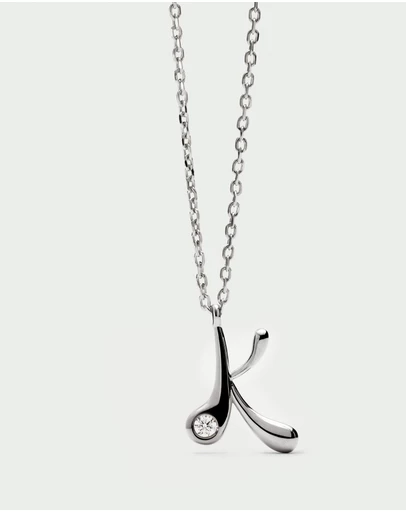 PDPAOLA - Initial 2026 K Silver Pendant Necklace