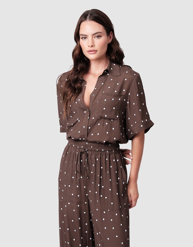 UNE PIECE - Short Sleeve Button-Up Shirt