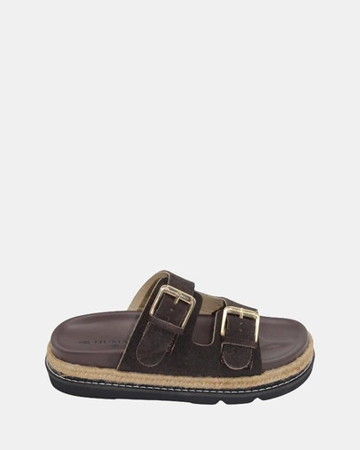 Human - Women's Matilda Sandals Chocolate Suede