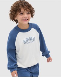 Seed Heritage - Core Colourblock Logo Sweat