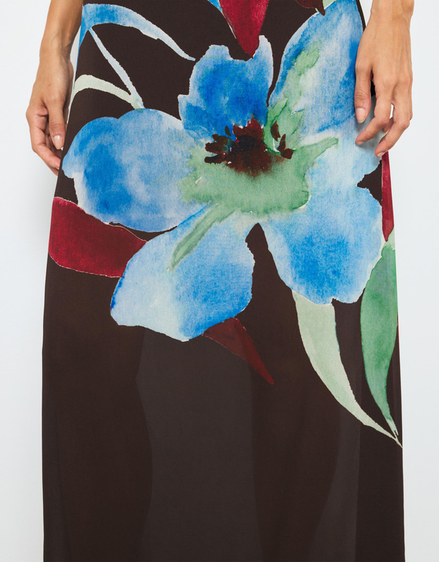 AERE - Isla One Shoulder Maxi Dress