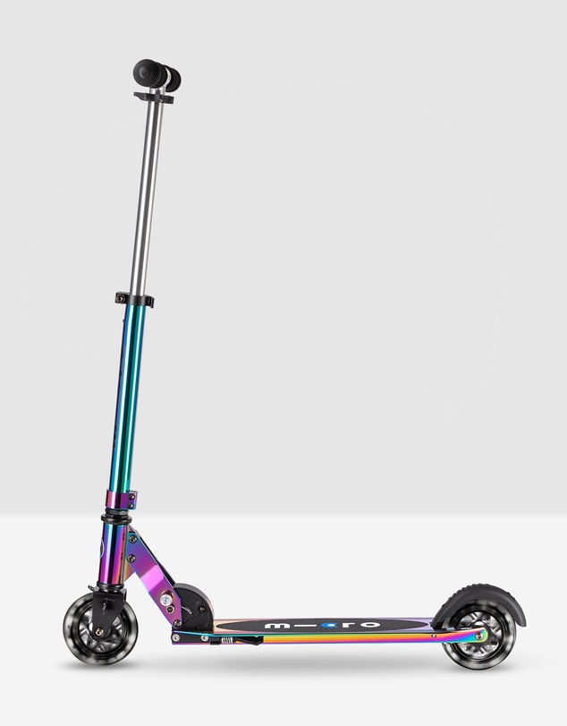 Micro Scooters - Micro Sprite 2 Wheel Folding Scooter Neochrome with LED wheels