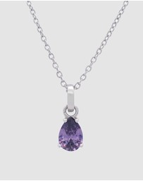 Georgini - GEORGINI WISTERIA PENDANT AMETHYST CZ SILVER