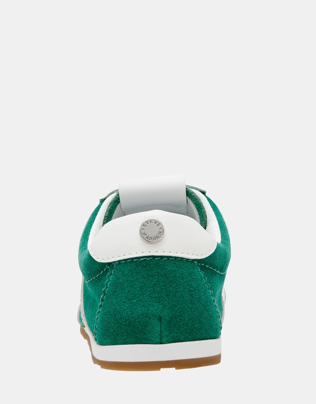 Steve Madden - Countdown Green Suede Sneakers