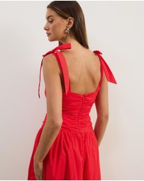 Atmos&Here - Posey Cotton Poplin Midi Dress