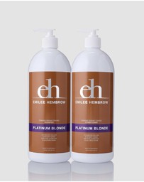 Silk Oil of Morocco - Silk x Emilee Hembrow Platinum Blonde Range Duo - 1 Litre