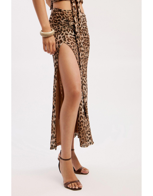 Bardot - Elera Printed Mesh Maxi Dress