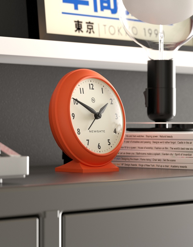 Newgate - Newgate Pacific Mantel Clock-Pumpkin Orange