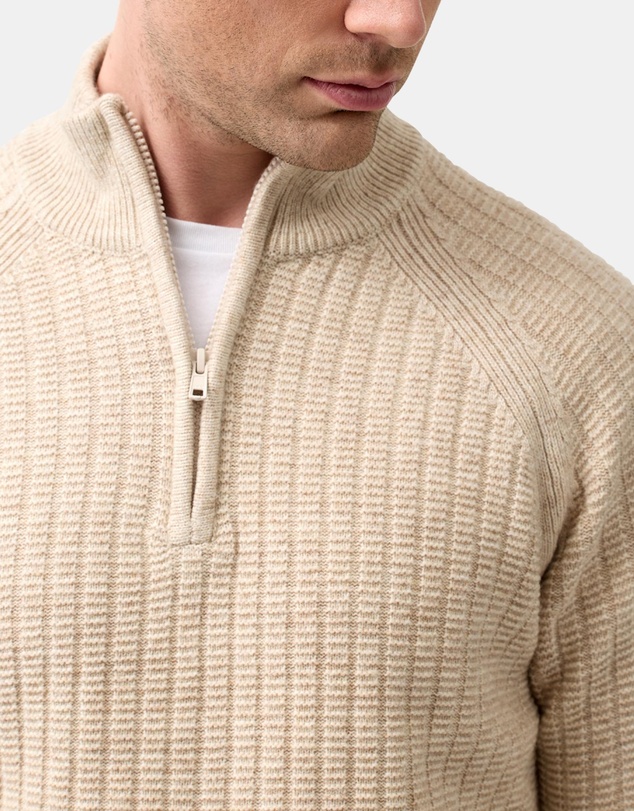 Brooksfield - Half Zipped Knit