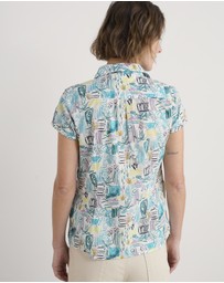 Seasalt - Seasalt Cornwall Multi Rushmaker Short Sleeve Shirt