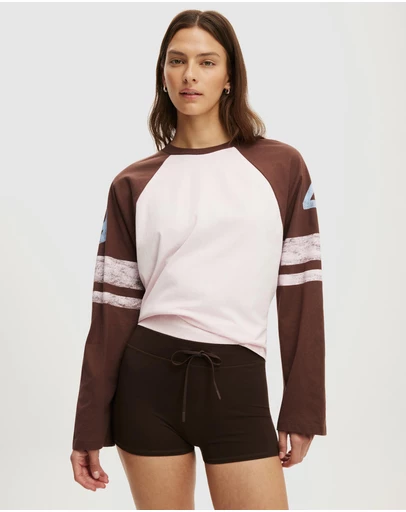 Cotton On Body Active - Active Graphic Raglan Tee