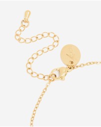 Lovisa - Waterproof Gold Plated Stainless Steel March Light Blue Cubic Zirconia Birthstone Bracelet