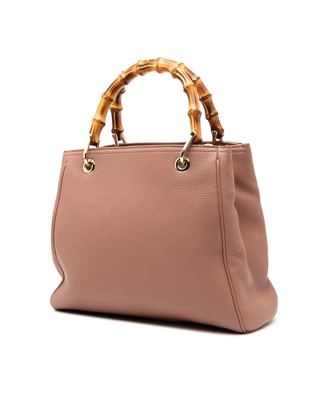 Pre-Loved by Azura Reborn - Pre-Loved Small Calfskin Bamboo Shopper Satchel