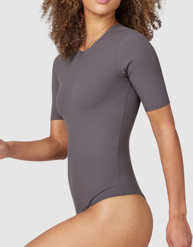 Spanx - Suit Yourself-Ribbed Crewneck Bodysuit
