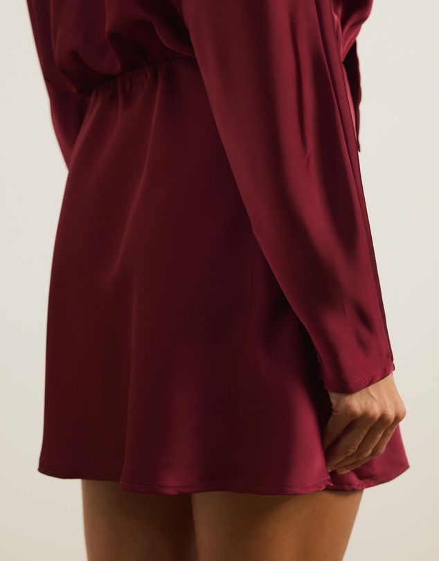 Atmos&Here - Dani Scarf Satin Mini Dress